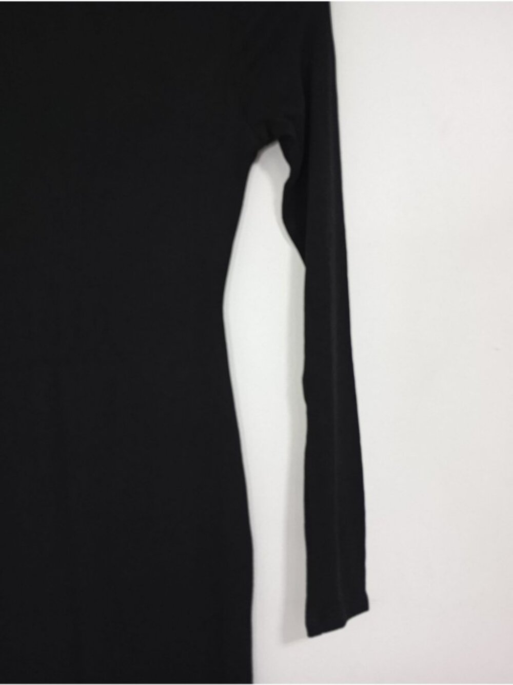 Naked Wardrobe Maxi Dress M Black Long Sleeve Back Zip Closure - Picture 6 of 12